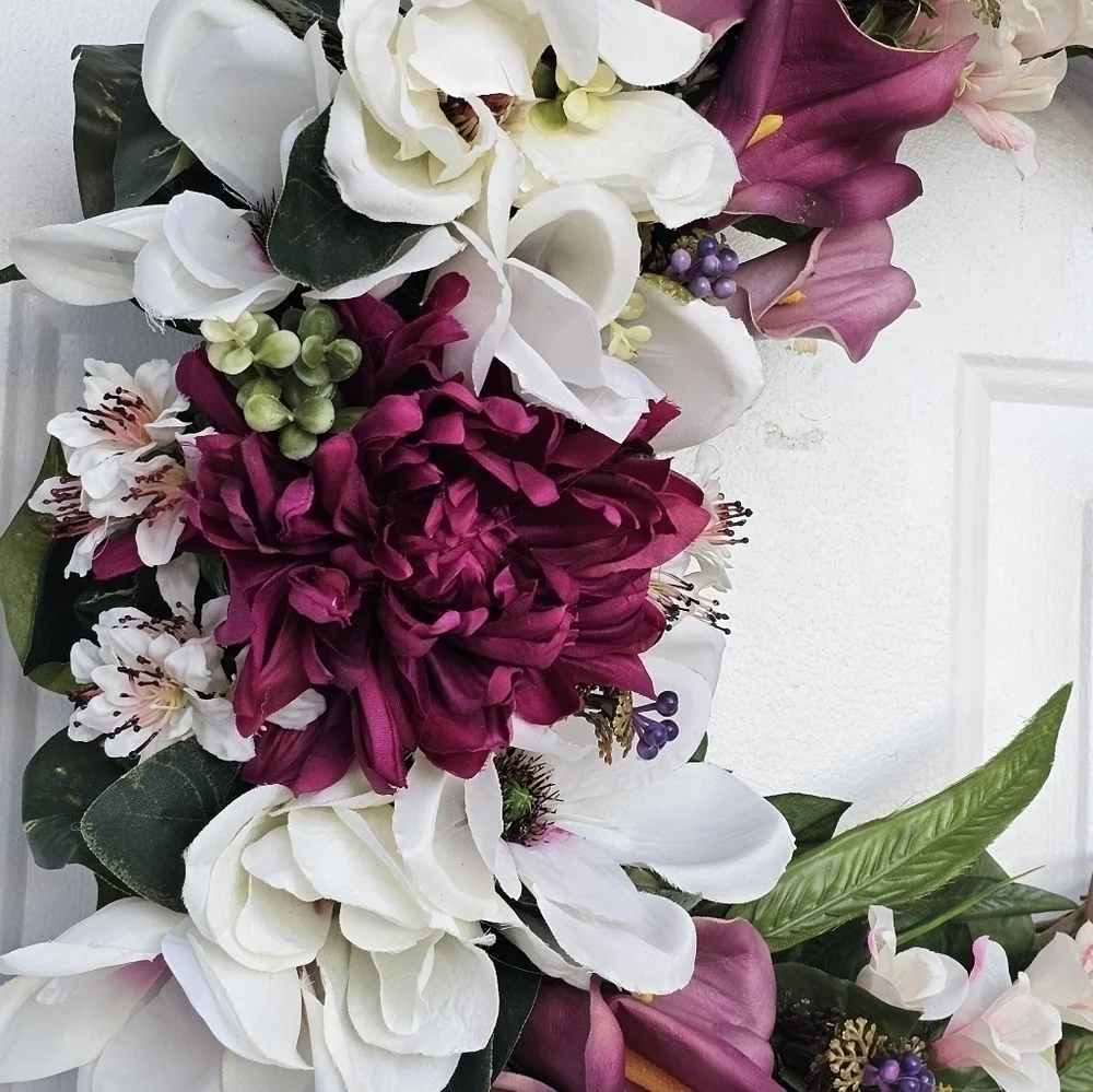 Handmade Spring Floral Wreath